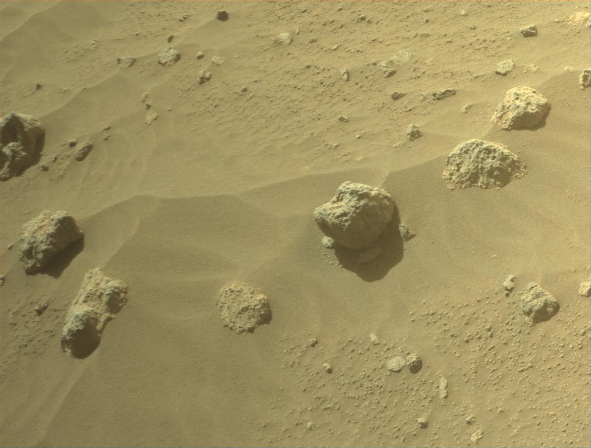 This image was taken by FRONT_HAZCAM_RIGHT_A onboard NASA's Mars rover Perseverance on Sol 1055