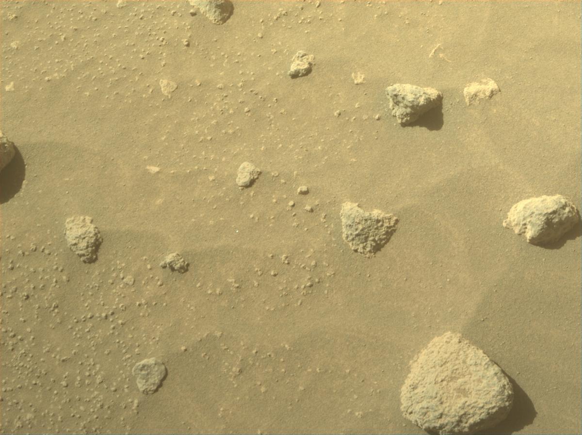 This image was taken by FRONT_HAZCAM_RIGHT_A onboard NASA's Mars rover Perseverance on Sol 1055