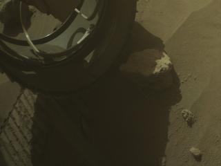 View image taken on Mars, Mars Perseverance Sol 1059: Front Left Hazard Avoidance Camera (Hazcam)