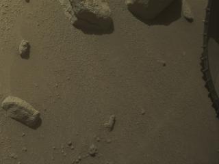 View image taken on Mars, Mars Perseverance Sol 1059: Front Left Hazard Avoidance Camera (Hazcam)