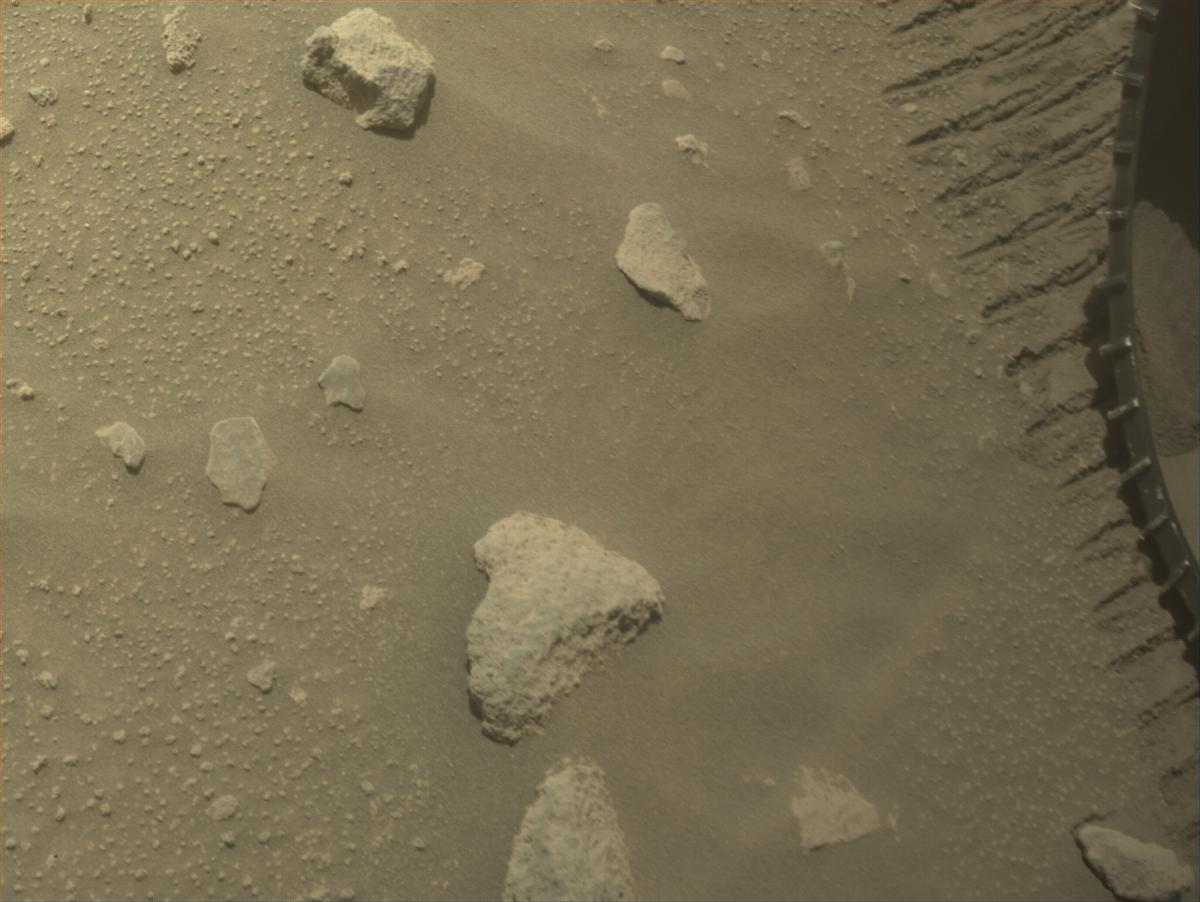 This image was taken by FRONT_HAZCAM_LEFT_A onboard NASA's Mars rover Perseverance on Sol 1063