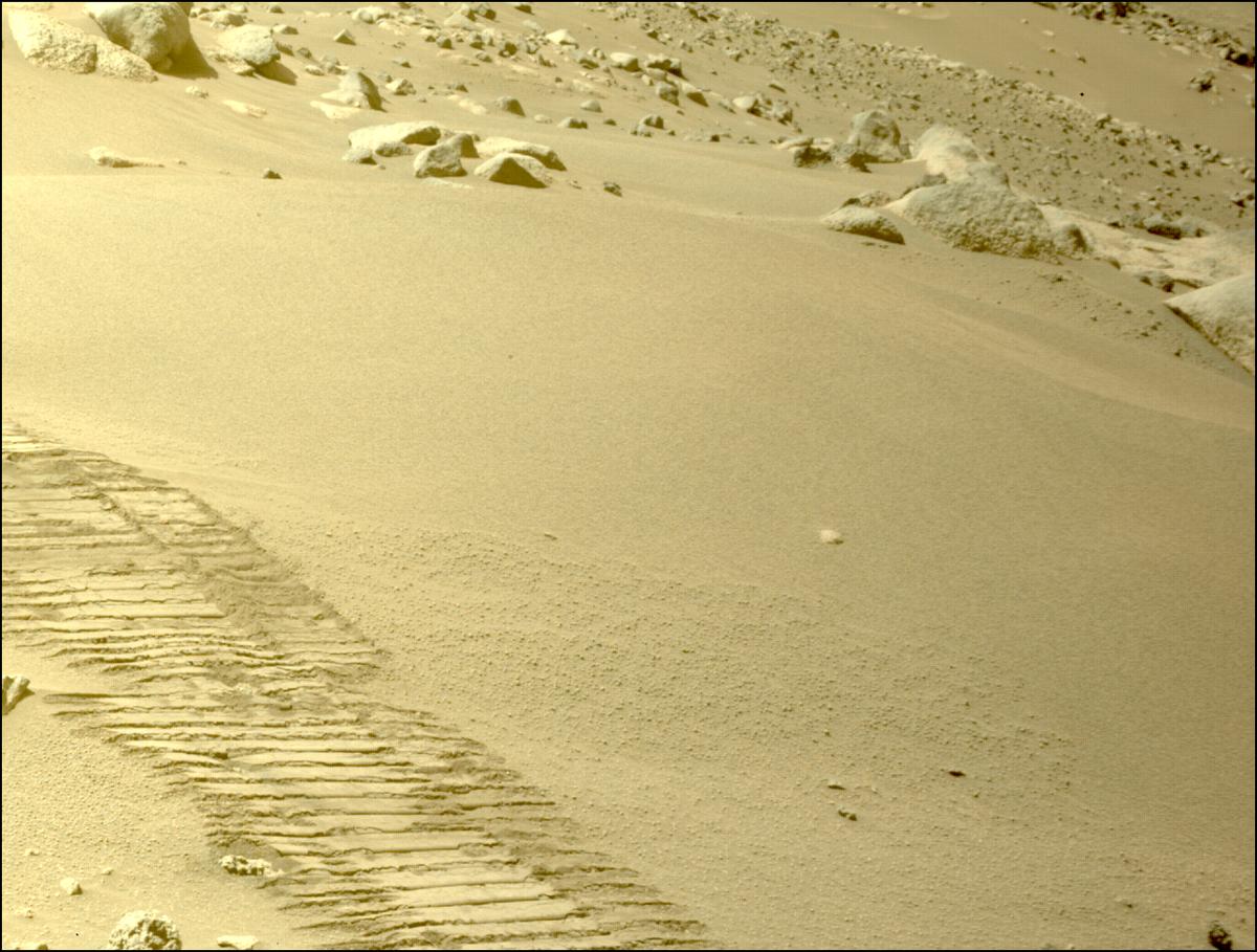 This image was taken by FRONT_HAZCAM_LEFT_A onboard NASA's Mars rover Perseverance on Sol 1065