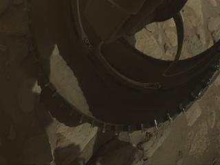 View image taken on Mars, Mars Perseverance Sol 1066: Front Right Hazard Avoidance Camera (Hazcam)