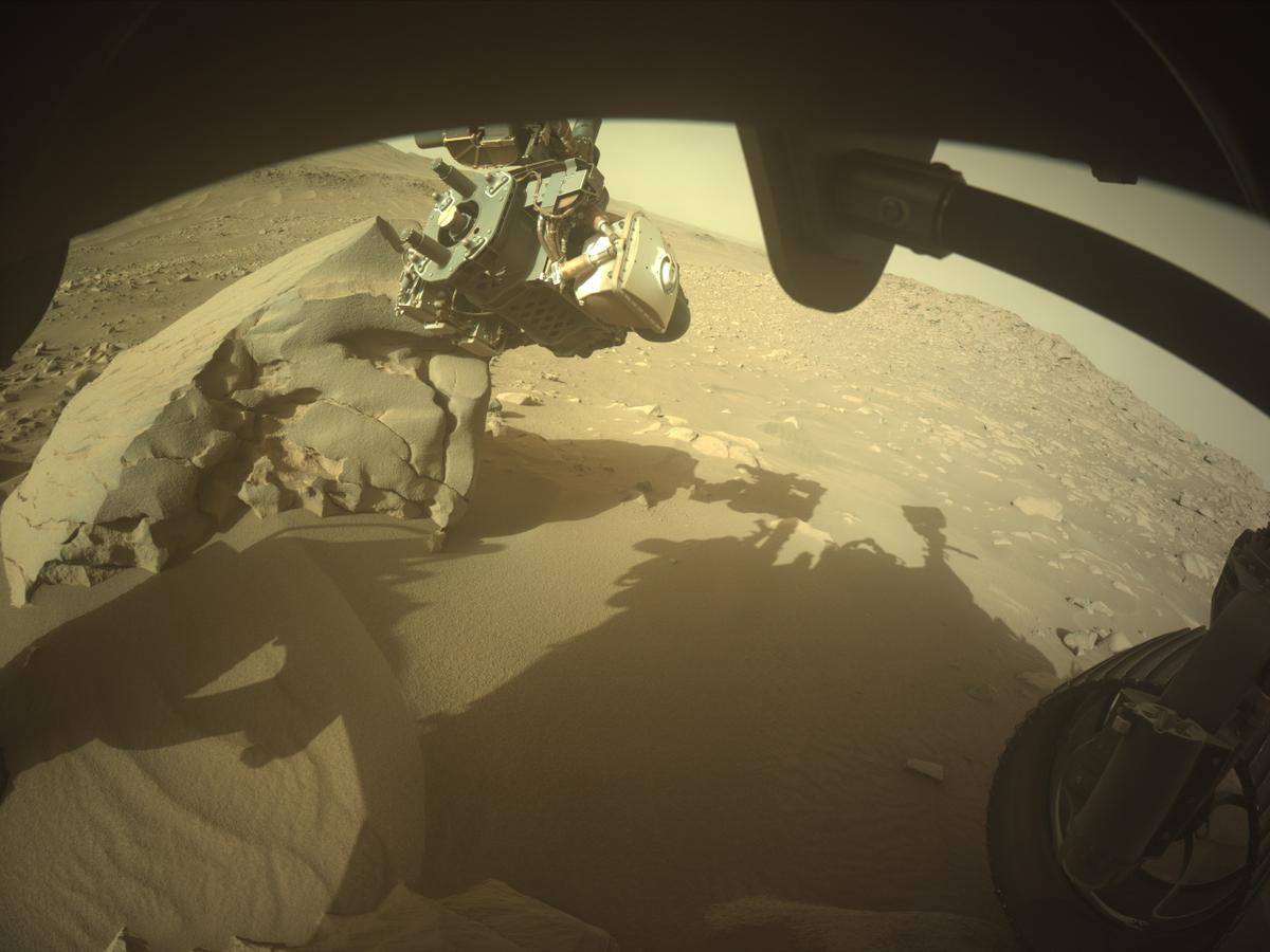 This image was taken by FRONT_HAZCAM_RIGHT_A onboard NASA's Mars rover Perseverance on Sol 1071