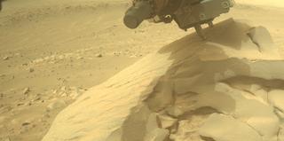 View image taken on Mars, Mars Perseverance Sol 1080: Front Left Hazard Avoidance Camera (Hazcam)