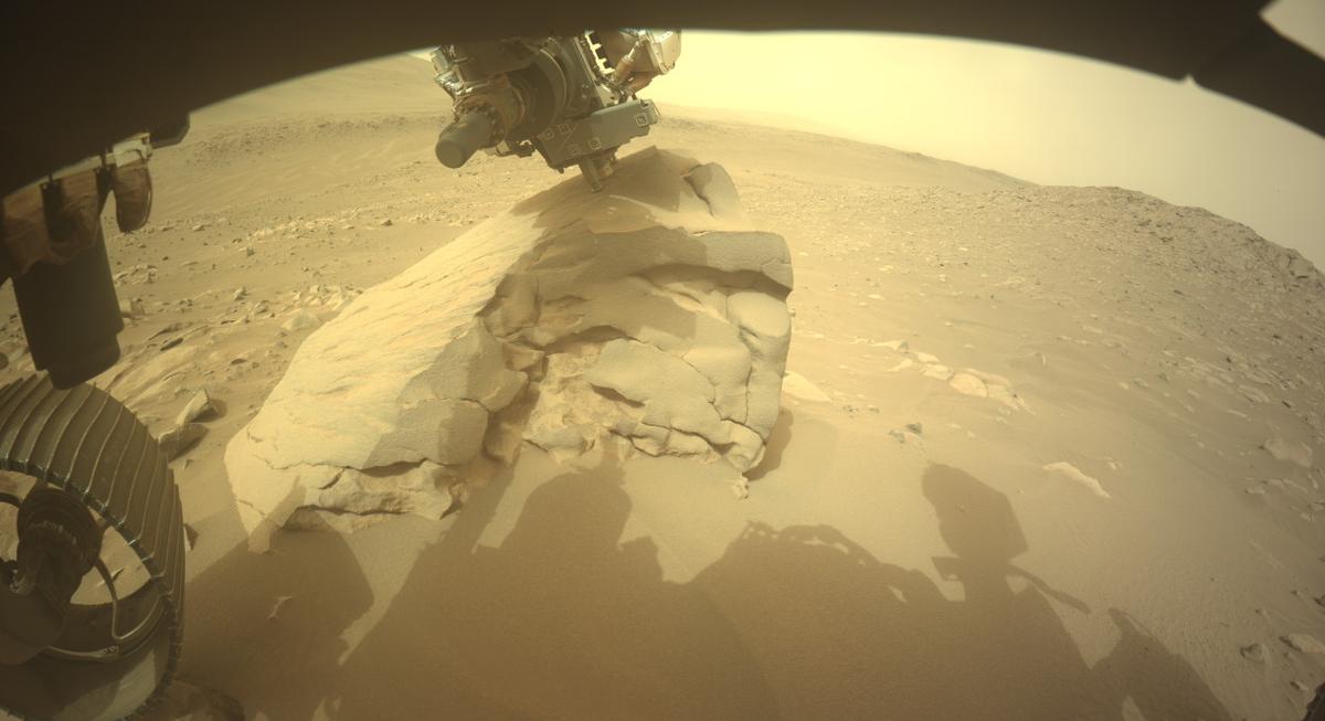 This image was taken by FRONT_HAZCAM_LEFT_A onboard NASA's Mars rover Perseverance on Sol 1080