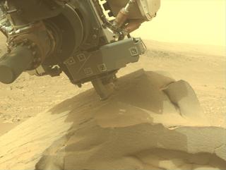 View image taken on Mars, Mars Perseverance Sol 1080: Front Left Hazard Avoidance Camera (Hazcam)