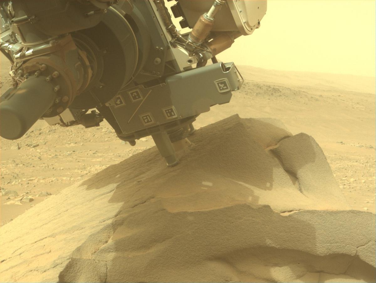 This image was taken by FRONT_HAZCAM_LEFT_A onboard NASA's Mars rover Perseverance on Sol 1080