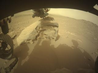 View image taken on Mars, Mars Perseverance Sol 1080: Front Left Hazard Avoidance Camera (Hazcam)