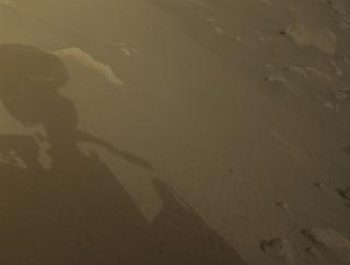 View image taken on Mars, Mars Perseverance Sol 1080: Front Left Hazard Avoidance Camera (Hazcam)