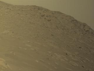 View image taken on Mars, Mars Perseverance Sol 1080: Front Left Hazard Avoidance Camera (Hazcam)