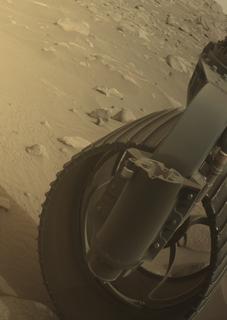 View image taken on Mars, Mars Perseverance Sol 1080: Front Right Hazard Avoidance Camera (Hazcam)