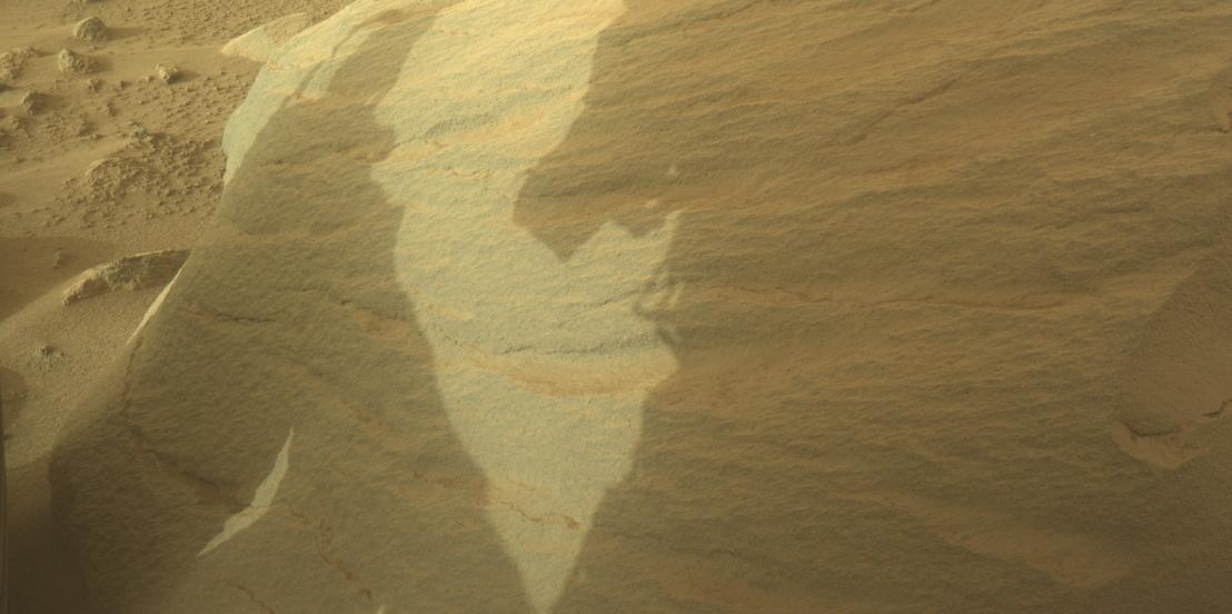 This image was taken by FRONT_HAZCAM_LEFT_A onboard NASA's Mars rover Perseverance on Sol 1088