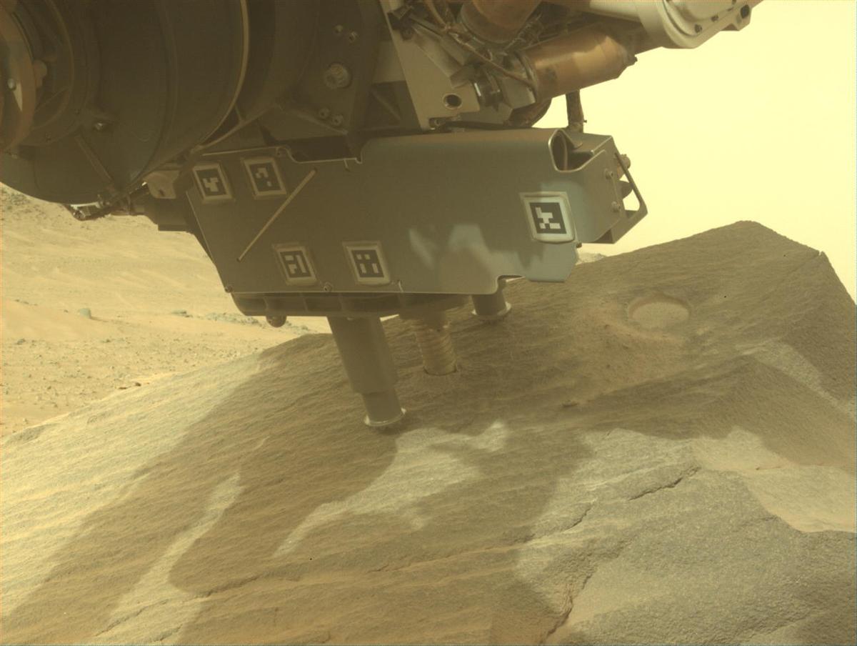 This image was taken by FRONT_HAZCAM_LEFT_A onboard NASA's Mars rover Perseverance on Sol 1088