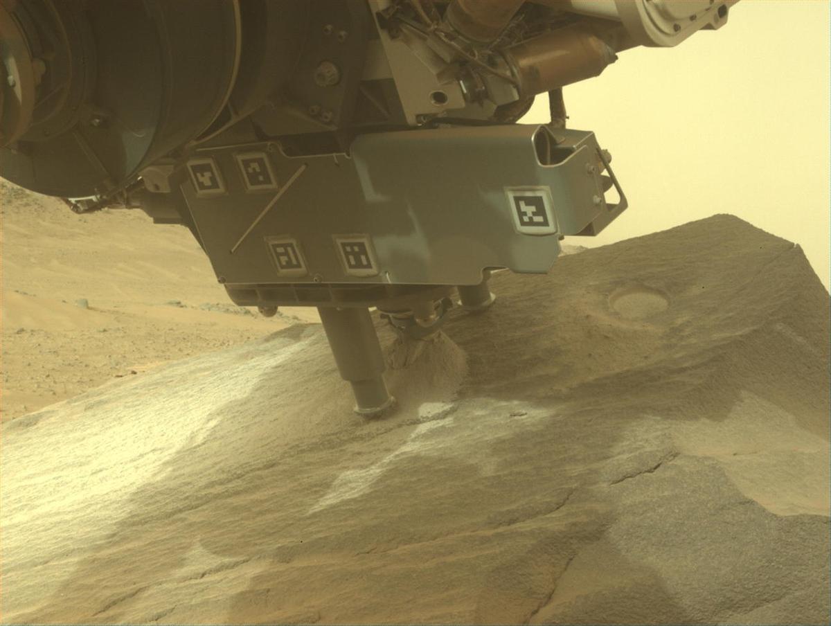 This image was taken by FRONT_HAZCAM_LEFT_A onboard NASA's Mars rover Perseverance on Sol 1088