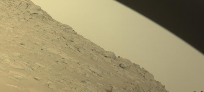 This image was taken by FRONT_HAZCAM_RIGHT_A onboard NASA's Mars rover Perseverance on Sol 1088