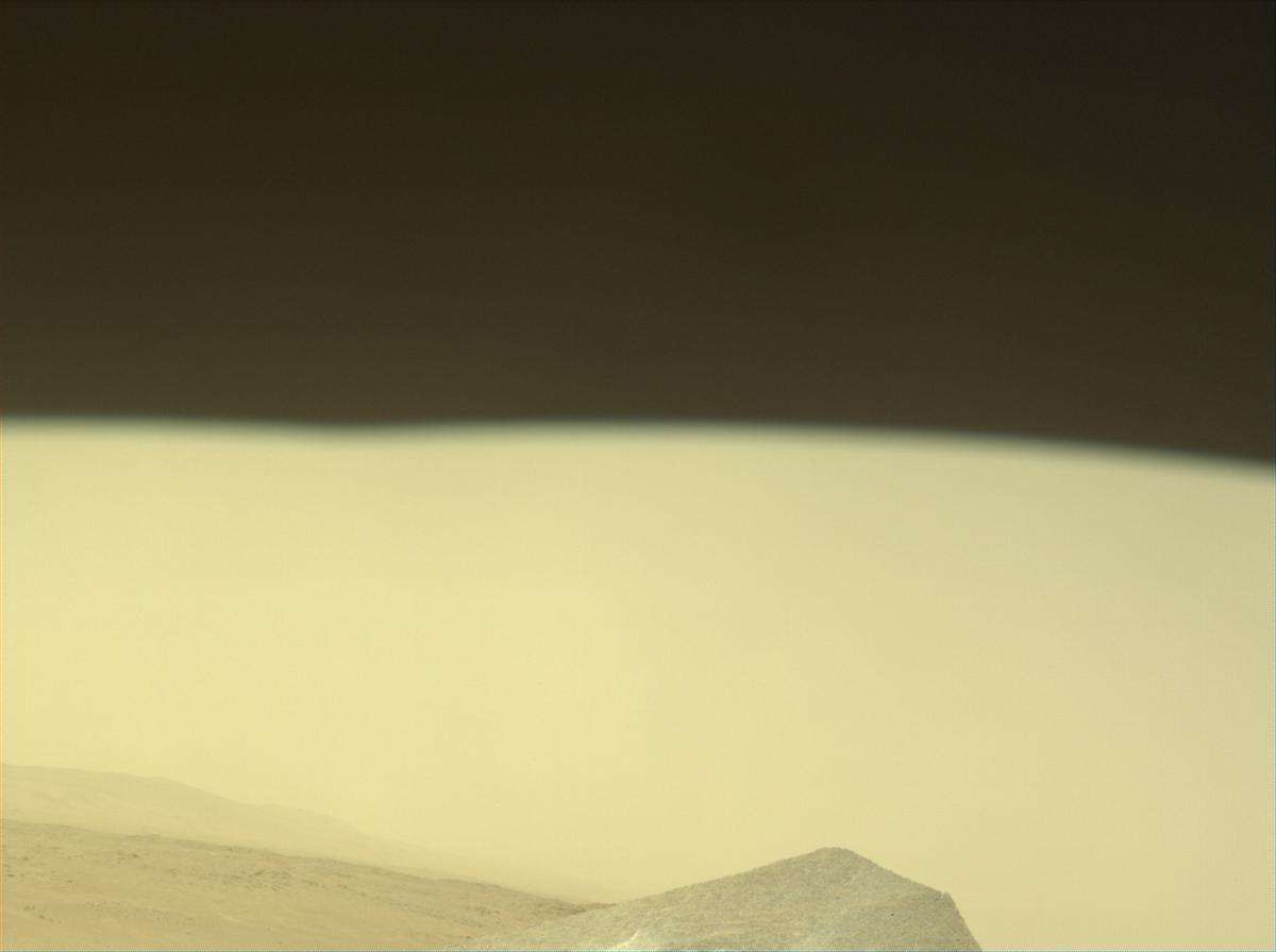 This image was taken by FRONT_HAZCAM_LEFT_A onboard NASA's Mars rover Perseverance on Sol 1091
