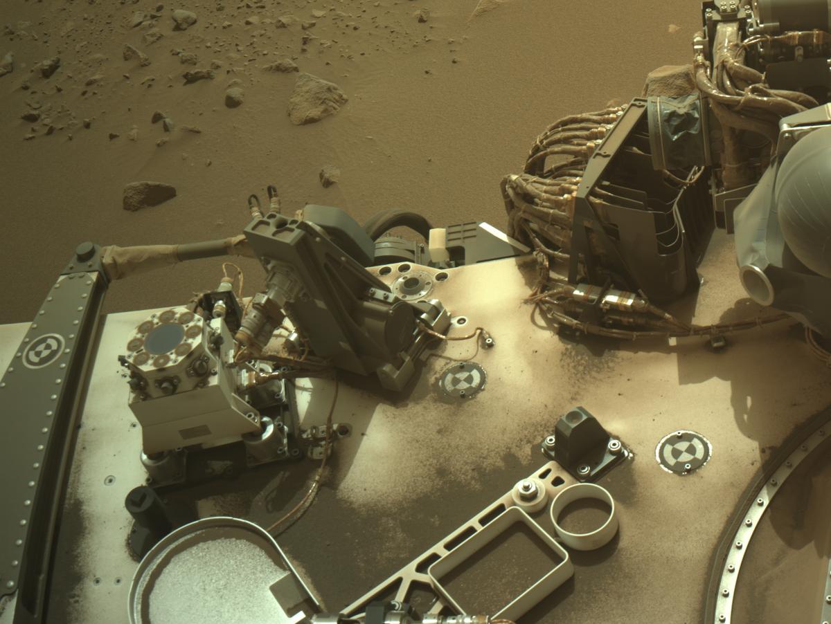 This image was taken by NAVCAM_LEFT onboard NASA's Mars rover Perseverance on Sol 1100