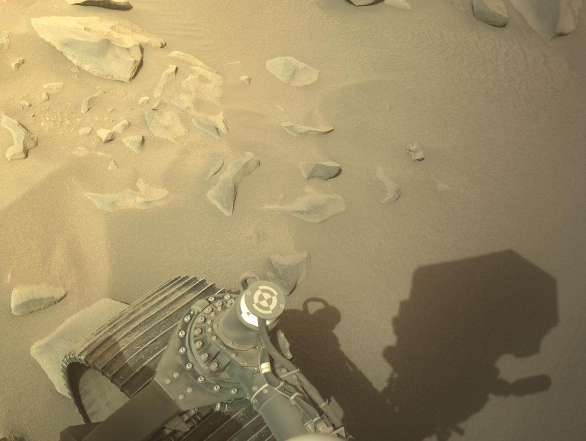 This image was taken by NAVCAM_LEFT onboard NASA's Mars rover Perseverance on Sol 1107