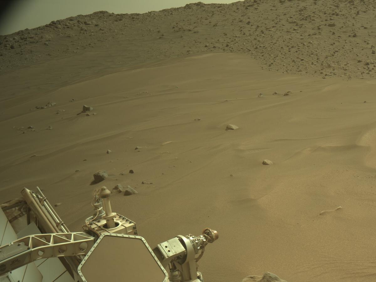 This image was taken by NAVCAM_RIGHT onboard NASA's Mars rover Perseverance on Sol 1107