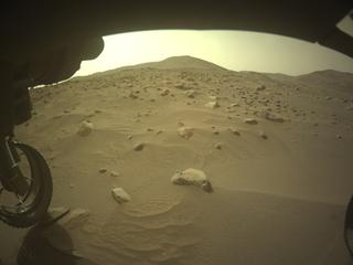 View image taken on Mars, Mars Perseverance Sol 1115: Front Left Hazard Avoidance Camera (Hazcam)