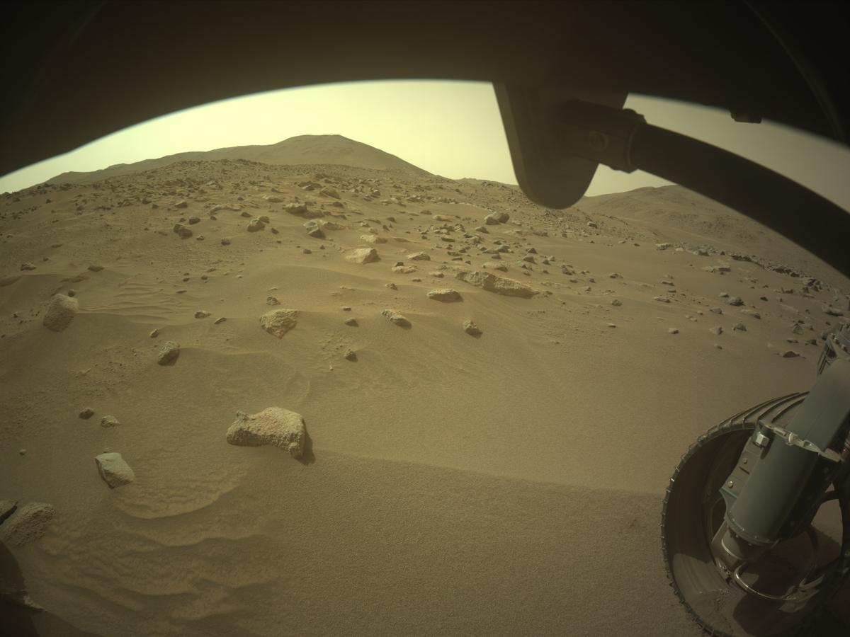 This image was taken by FRONT_HAZCAM_RIGHT_A onboard NASA's Mars rover Perseverance on Sol 1115