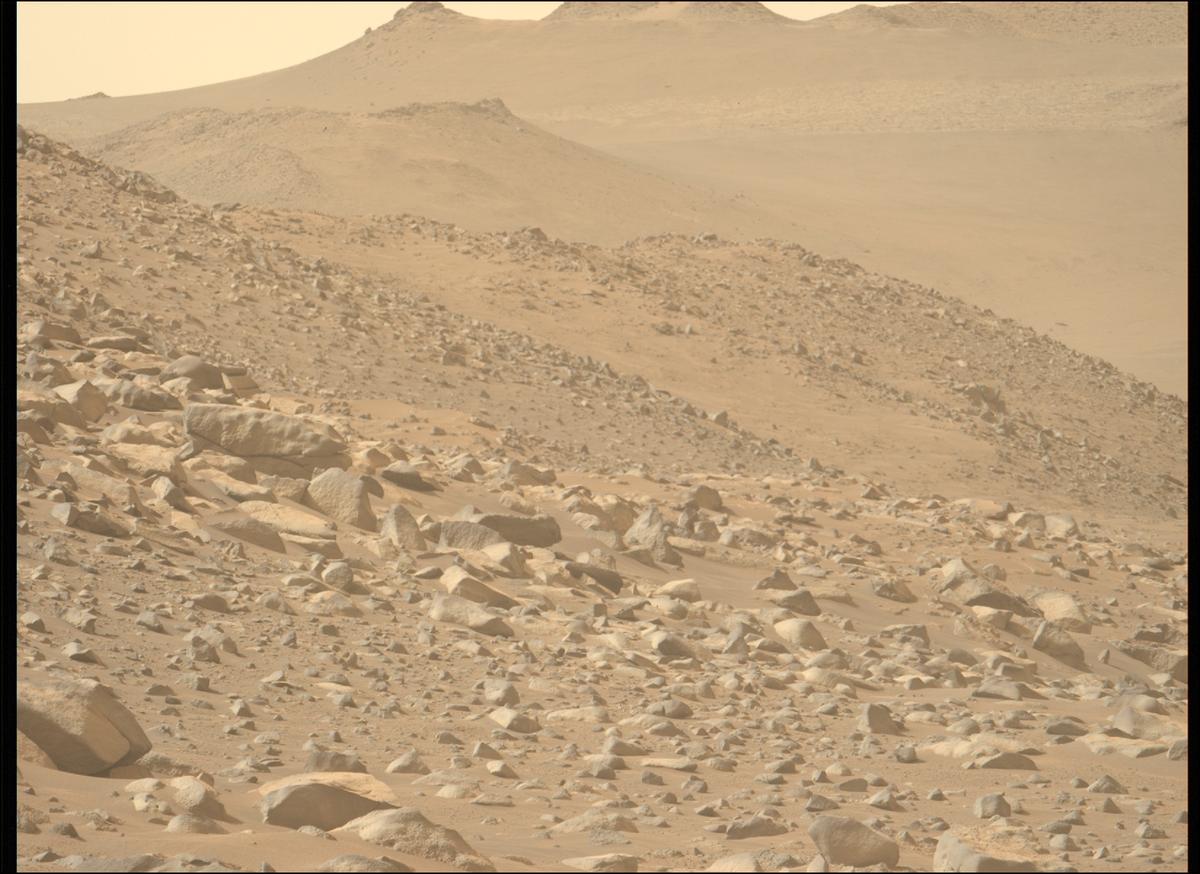 This image was taken by MCZ_LEFT onboard NASA's Mars rover Perseverance on Sol 1117