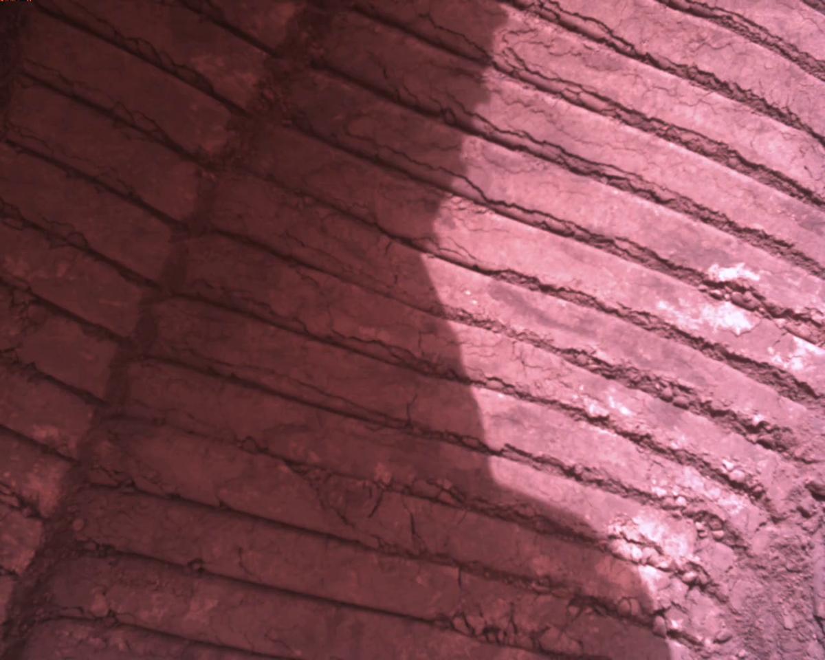 This image was taken by EDL_RDCAM onboard NASA's Mars rover Perseverance on Sol 1125