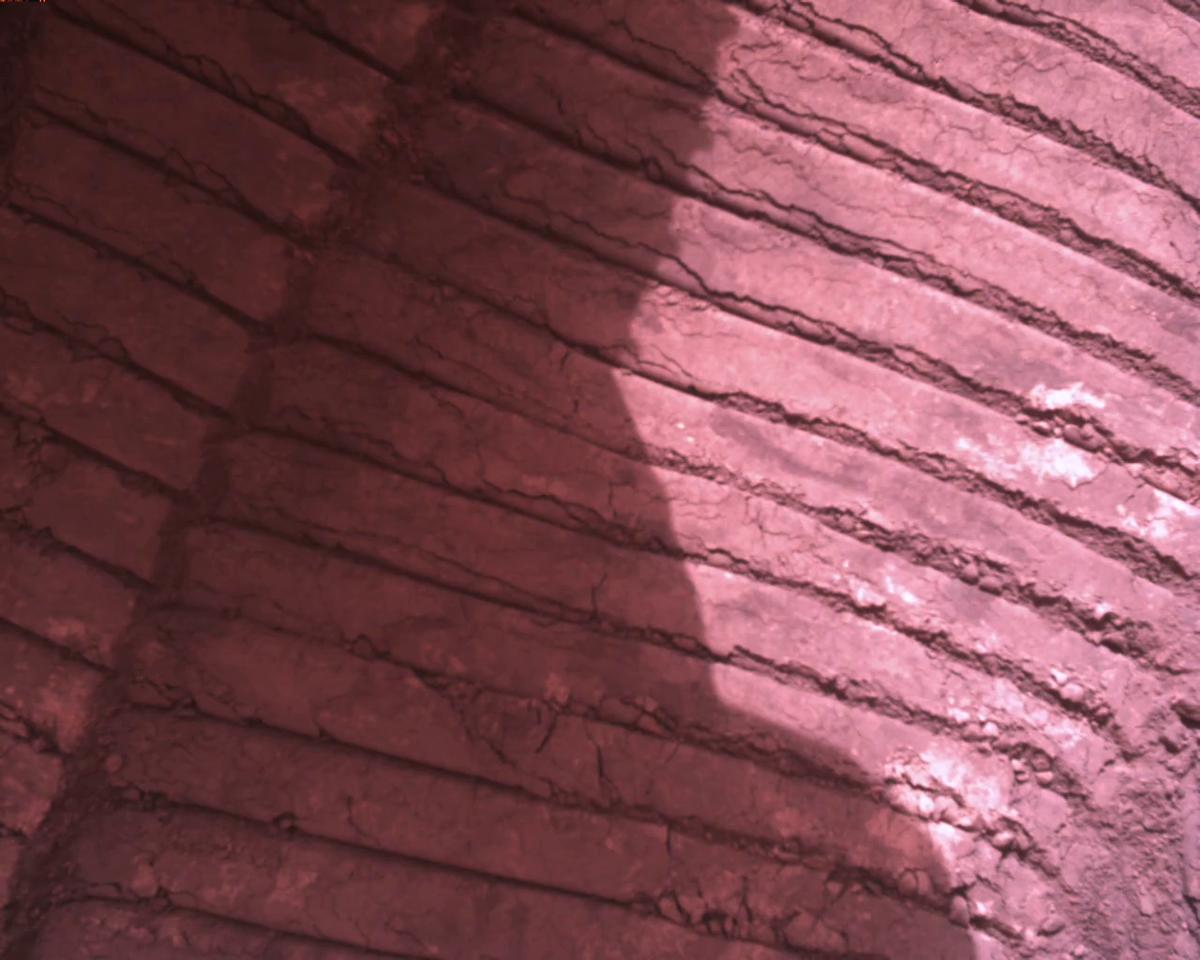 This image was taken by EDL_RDCAM onboard NASA's Mars rover Perseverance on Sol 1125