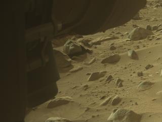 View image taken on Mars, Mars Perseverance Sol 1131: Front Left Hazard Avoidance Camera (Hazcam)
