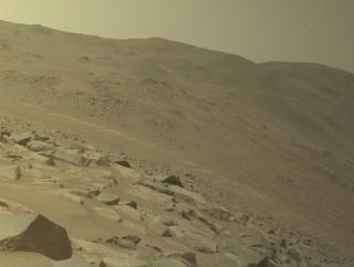 View image taken on Mars, Mars Perseverance Sol 1131: Front Left Hazard Avoidance Camera (Hazcam)