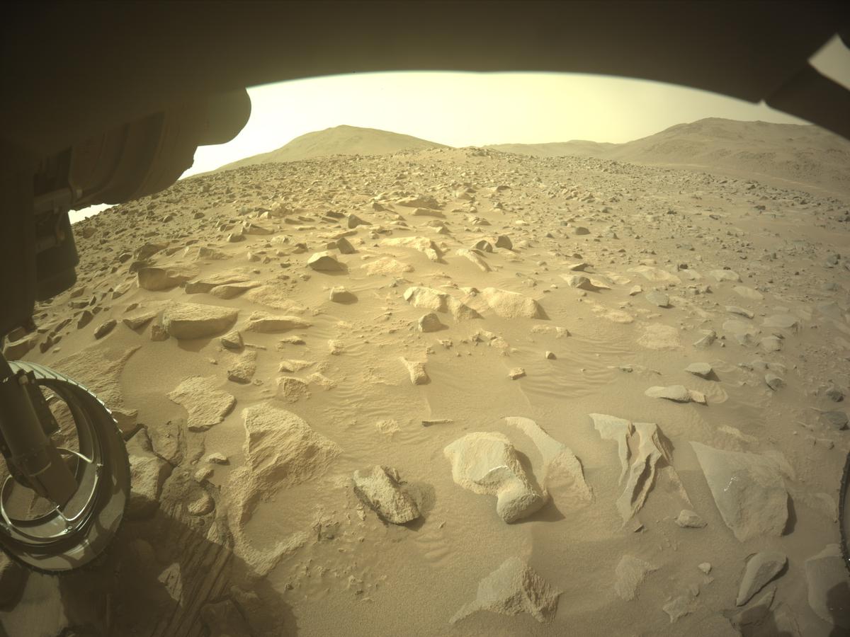 This image was taken by FRONT_HAZCAM_LEFT_A onboard NASA's Mars rover Perseverance on Sol 1134