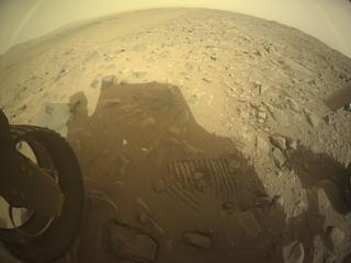 View image taken on Mars, Mars Perseverance Sol 1136: Rear Left Hazard Avoidance Camera (Hazcam)