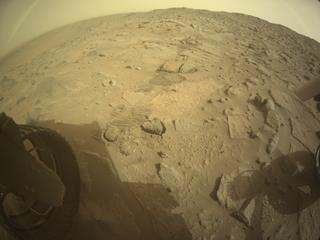 View image taken on Mars, Mars Perseverance Sol 1144: Rear Left Hazard Avoidance Camera (Hazcam)