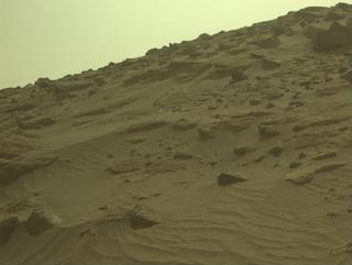 View image taken on Mars, Mars Perseverance Sol 1145: Front Left Hazard Avoidance Camera (Hazcam)