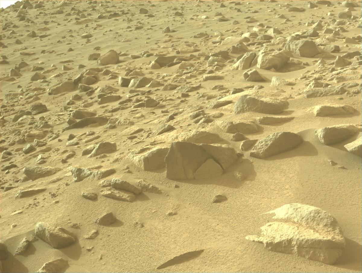 This image was taken by FRONT_HAZCAM_LEFT_A onboard NASA's Mars rover Perseverance on Sol 1150