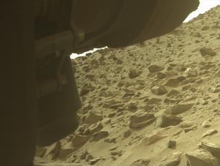 View image taken on Mars, Mars Perseverance Sol 1150: Front Left Hazard Avoidance Camera (Hazcam)