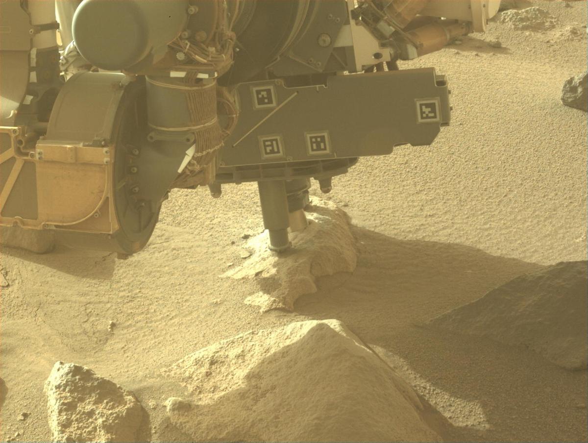 This image was taken by FRONT_HAZCAM_LEFT_A onboard NASA's Mars rover Perseverance on Sol 1151
