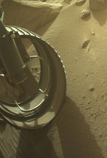 View image taken on Mars, Mars Perseverance Sol 1151: Front Left Hazard Avoidance Camera (Hazcam)