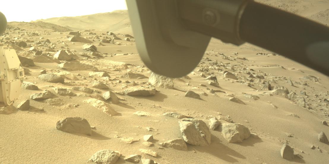 This image was taken by FRONT_HAZCAM_RIGHT_A onboard NASA's Mars rover Perseverance on Sol 1151