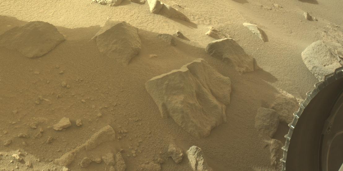 This image was taken by FRONT_HAZCAM_RIGHT_A onboard NASA's Mars rover Perseverance on Sol 1151