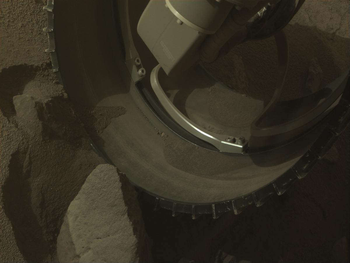 This image was taken by FRONT_HAZCAM_RIGHT_A onboard NASA's Mars rover Perseverance on Sol 1151