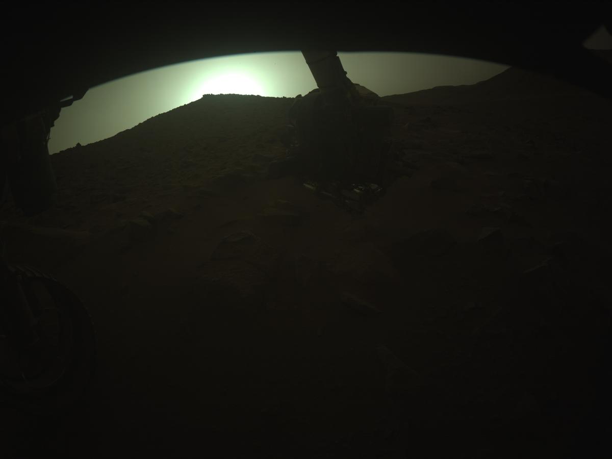 This image was taken by FRONT_HAZCAM_LEFT_A onboard NASA's Mars rover Perseverance on Sol 1153