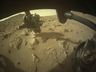 View image taken on Mars, Mars Perseverance Sol 1154: Front Right Hazard Avoidance Camera (Hazcam)