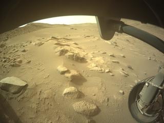 View image taken on Mars, Mars Perseverance Sol 1158: Front Right Hazard Avoidance Camera (Hazcam)