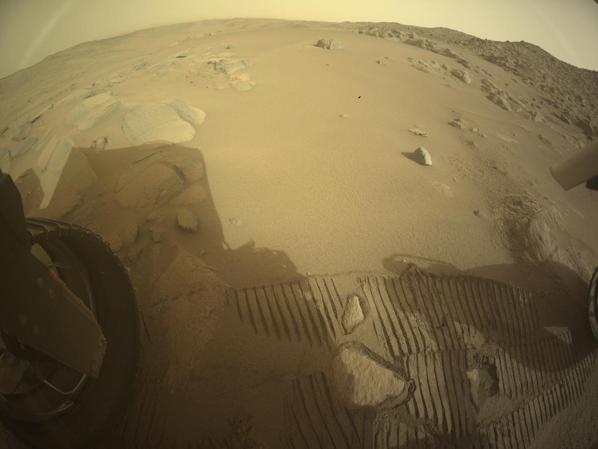 This image was taken by REAR_HAZCAM_LEFT onboard NASA's Mars rover Perseverance on Sol 1159