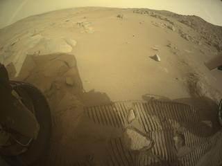 View image taken on Mars, Mars Perseverance Sol 1159: Rear Left Hazard Avoidance Camera (Hazcam)