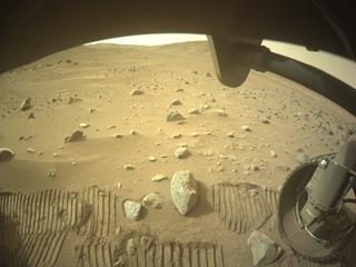 View image taken on Mars, Mars Perseverance Sol 1162: Front Right Hazard Avoidance Camera (Hazcam)