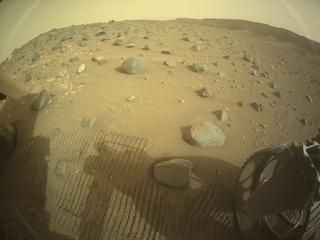 View image taken on Mars, Mars Perseverance Sol 1162: Rear Right Hazard Avoidance Camera (Hazcam)