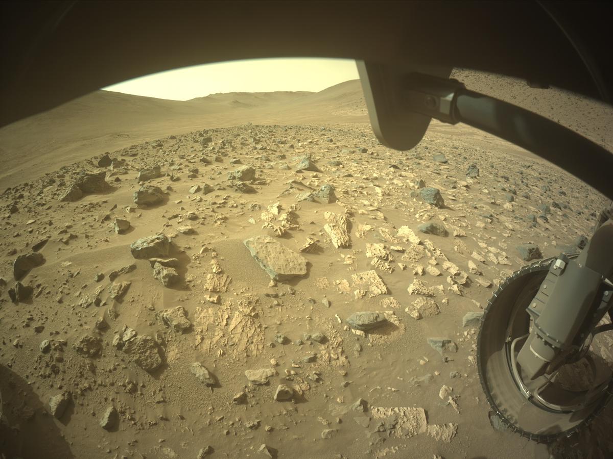 This image was taken by FRONT_HAZCAM_RIGHT_A onboard NASA's Mars rover Perseverance on Sol 1175